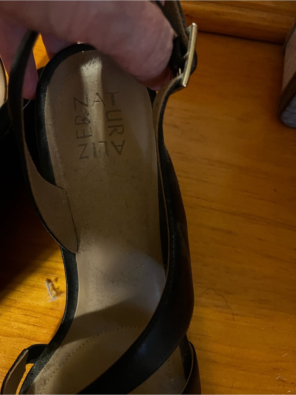 Life Stride Black Strappy Slingback Sandals - Picture 4 of 4